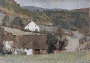 Fernand Khnopff In Fosset The Hamlet oil painting reproduction